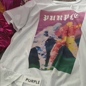 Purple Graphic T-Shirt